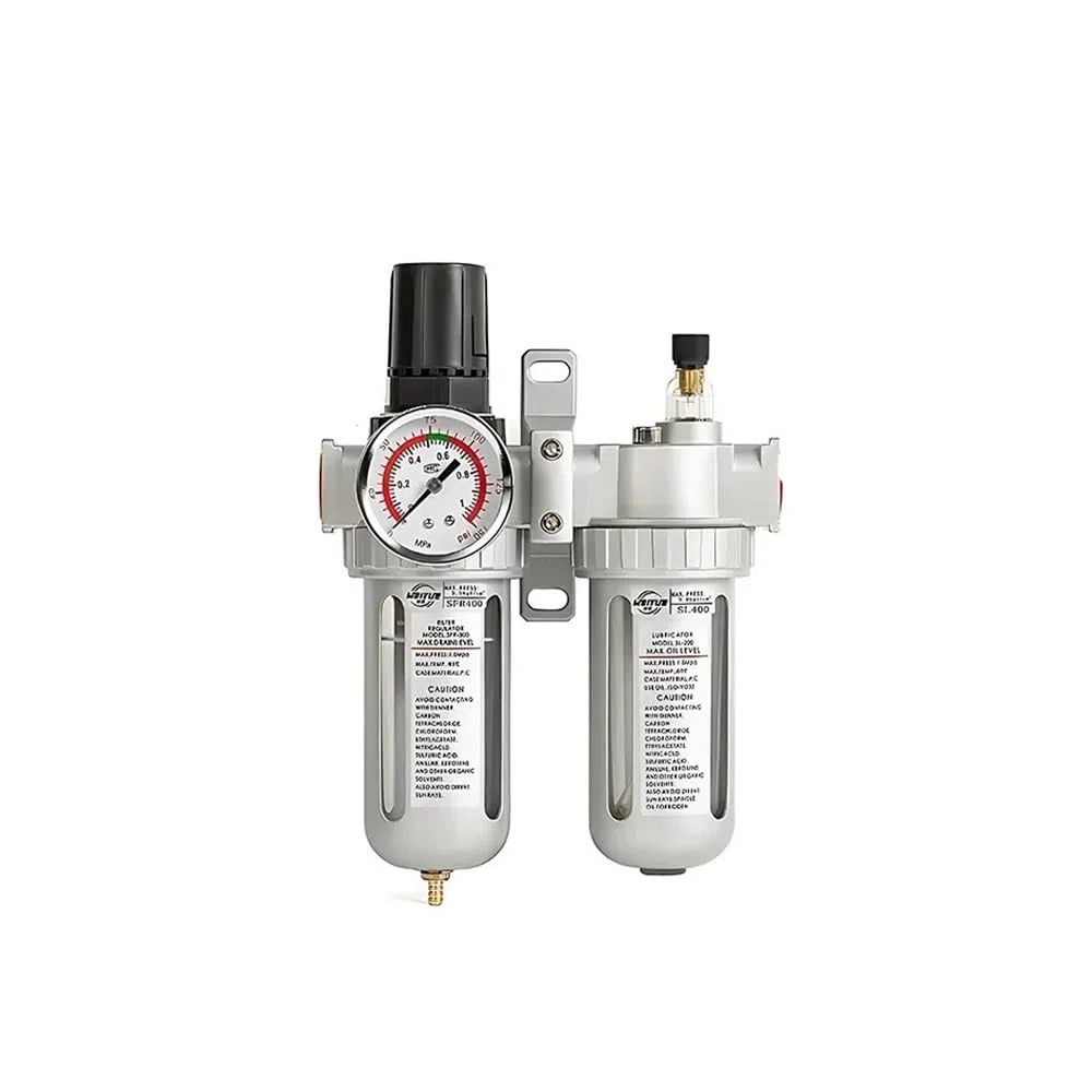 Régulateur de filtre à Air SFC200 1/4 "SFC400 1/2" SFC300 3/8, séparateur d'huile et d'eau, piège, vanne de régulation adaptée aux pièces pneumatiques du compresseur(SFC-400 w EU40,5 Sets)
