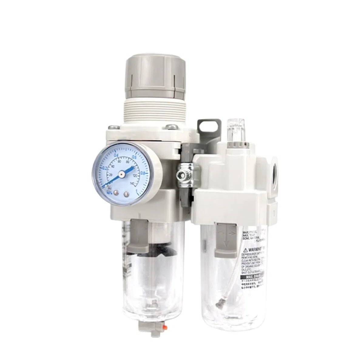 Séparateur d'eau pour compresseur, Séparateur d'eau et d'huile, filtre en Double partie AC20A-02G-A, Drainage de Table intégré AC20A-02DG-A(AC20A-01DG-A)