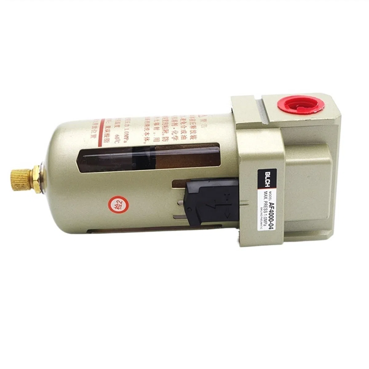 Filtre AF4000 Compresseur Régulateur de Pression à air pneumatique 1/2' 3/4" 3/8" RC Traitement d'air(Manual Drain,AF4000-03)