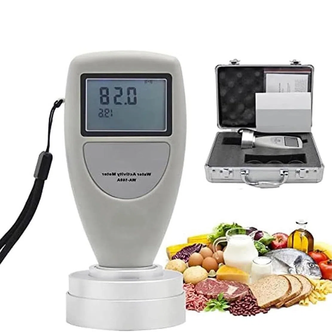 FAXIOAWA Analyseur portatif d'activité de l'eau avec écran numérique LCD, Moniteur de testeur d'aliments Intelligent, Plage de Mesure de 0 à 1,0 AW, précision de 0,02 AW, modèle USB