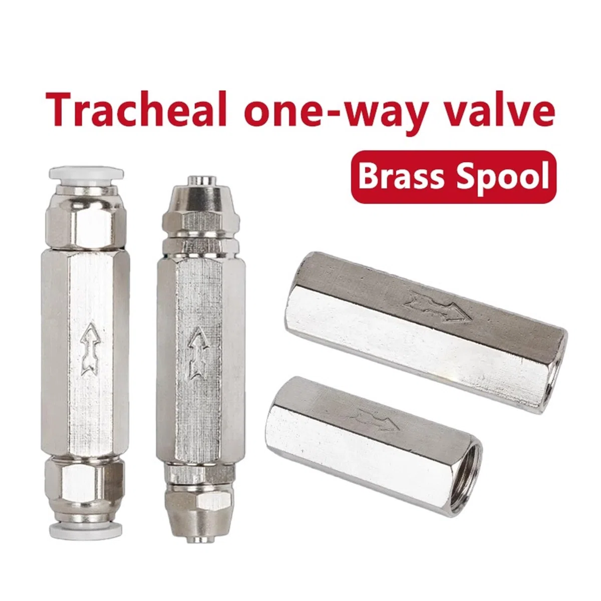 Connecteur de valve anti-retour pneumatique 6 mm 8 mm 10 mm 1/4 tuyau d'air gaz valve unidirectionnelle en laiton valve compresseur d'air raccord adaptateur joyeux (CV-03 w BT10-03, 5 pièces)
