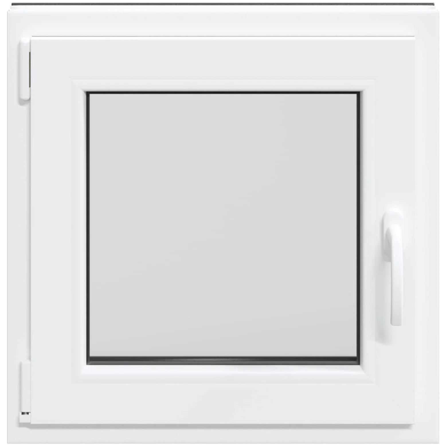 Fenêtre de cave en PVC 50 x 50 cm avec fonction basculante et rotative