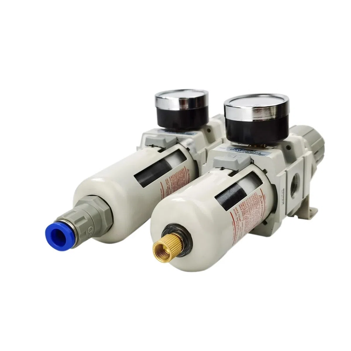 AW3000-03 Filtre séparateur d'air huile-eau G3/8" Régulateur de pression d'air Filtre compresseur pneumatique 1 pièce (AW3000-03 Fibre, manuel)